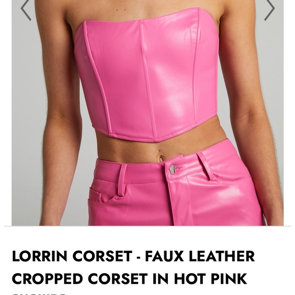 Faux leather corset top - Picture 1 of 14